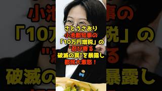 さとうさおりが「10万円増税」小池都政の”忍び寄る破滅の罠”を暴露し都民大激怒！#さとうさおり#小池百合子#東京都#増税#政治#shorts