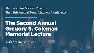Click to play: Second Annual Gregory S. Coleman Memorial Lecture & Luncheon