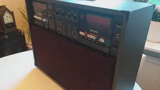 Video thumbnail for Philips kassettband ,    1987 Philips D 6650/30 Double Cassette Guitar Amplifier by Retro