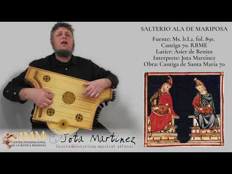SALTERIO ALA DE MARIPOSA. Ms. b.I.2. fol. 89r. RBME. Cantiga de Santa María 70