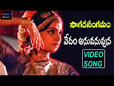 Sagara Sangamam-Telugu Movie Songs | Vedam Anuvanuvuna Nadam Video Song | TVNXT
