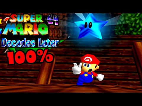 Super Mario 64 Decades Later All Blue Stars All Switch Palaces & Overworld 👲 100% Walkthrough