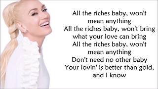 Gwen Stefani FT. Eve - Rich girl LYRICS ||Ohnonie (HQ)
