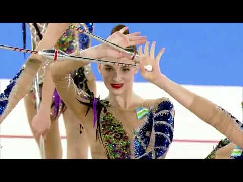 3 обруча + 2 пары булав  Сборные Узбекистана и России