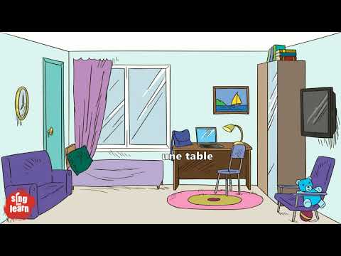 Dans ma chambre chanson pour les enfants | My room in French song for kids