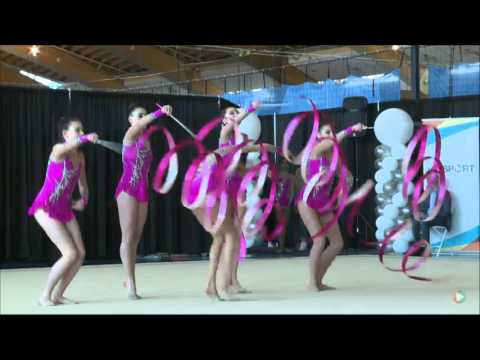 Trillium Rhythmic Junior Group - FIG 5 Ribbon - 2016 RG Elite Canada Championships