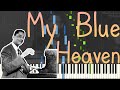 Teddy Wilson - My Blue Heaven 1938 (Stride Piano Synthesia)