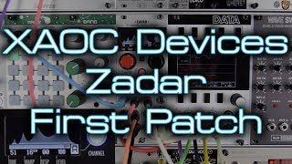 Video thumbnail for XAOC Devices Zadar *FIRST PATCH* Ambience, Drones & Complex Modulation by DivKid