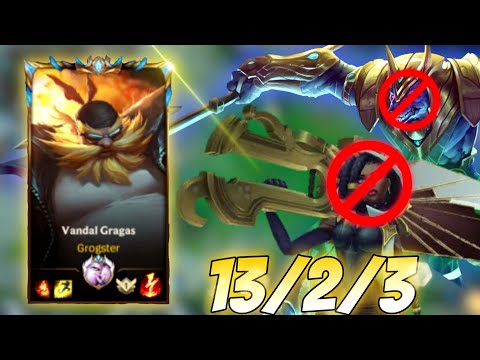 Top 1 Gragas vs Nasus Senna Botlane Meta
