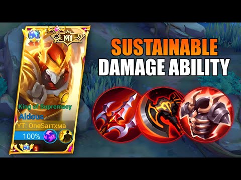 ALDOUS SUSTAINABLE DAMAGE ABILITY BUILD🔥| ALDOUS BEST BUILD 2023