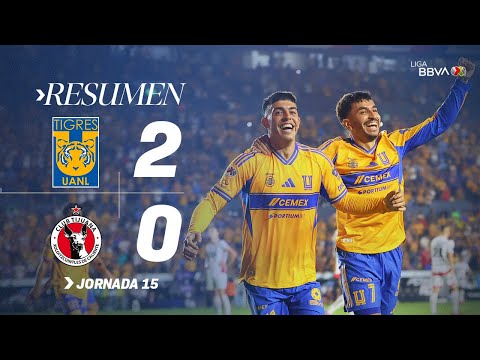 TIGRES 2-0 XOLOS J15 | ¡Otro festín de Brunetta y la U de Nuevo León ruge vs. Xolos! | Apertura 2025