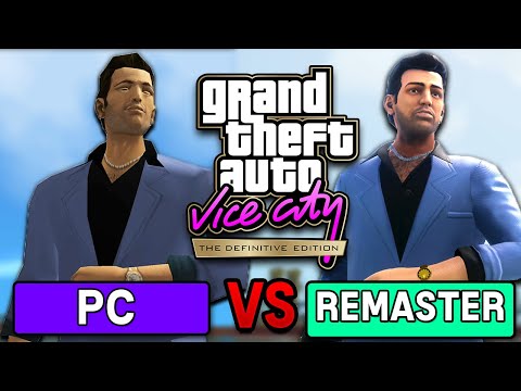 GTA Vice City REMASTER Graphics Comparison (GTA Trilogy Definitive Edition Gameplay)