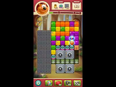 Toon Blast Level 7654 - NO BOOSTERS 🐻🐺🐱 | SKILLGAMING ✔️