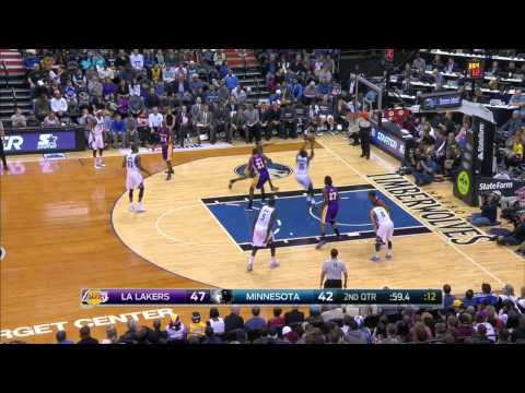 Corey Brewer Highlights Lakers vs. Timberwolves 12.14.2014 - 10 Points, 9 Assists