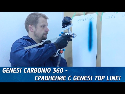 Краскопульты Genesi Carbonio - сравнение с Genesi Top Line