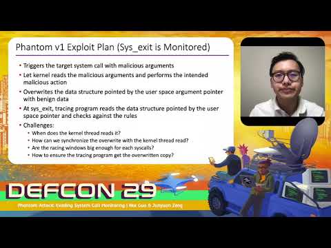 DEF CON 29 - Rex Guo, Junyuan Zeng - Phantom Attack: Evading System Call Monitoring