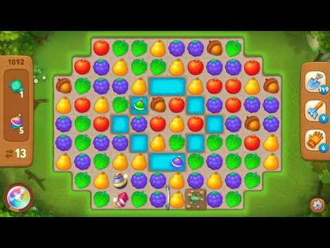 Gardenscapes Area 9 Day 1 Level 1892 - No Boosters Or Hacks