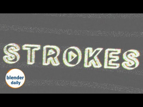 Glitch Strokes: Resample Curve | Blender Geonodes Daily, tip 51