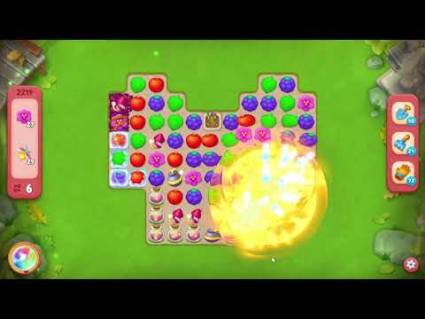 Gardenscapes 2219 Hard Level - 16 moves - NO BooSTERS