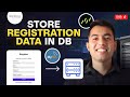 Handling User Registration In Express Storing Data In Database