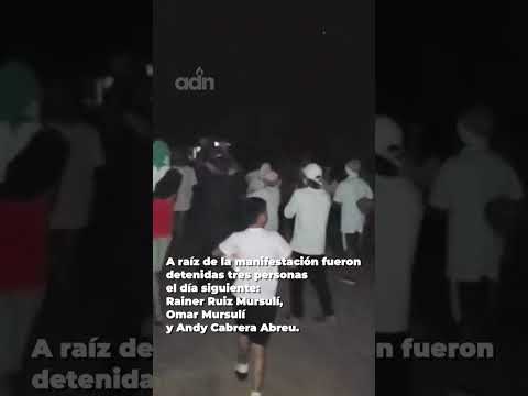 Videos inéditos de una protesta el 10 de marzo, en el poblado Miraflores, Ciego de Ávila.