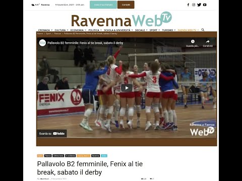 Pallavolo Faenza – 8 11 2021 Pallavolo B2 femminile, Fenix al tie break. Fonti: RavennaWebtv
