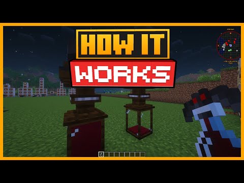 🟨 HOW the BLOOD GRINDER WORKS in the VAMPIRISM MOD in MINECRAFT MINECRAFT