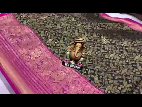 Kanjivaram style silk Weaving sarees with border just 1350 free shipping in india |  WEAVERS STOCK