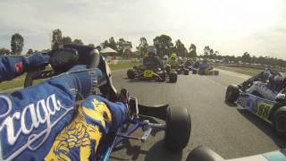 preview picture of video 'Rotax Nationals 2013 Puckapunyal - Rotax Heavy Final Start'