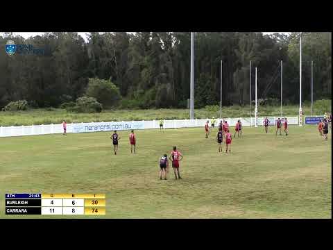 QFA Div 2 South  Week 3 Finals - Seniors -  Carrara v Burleigh