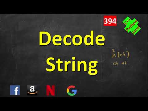 Decode String | LeetCode 394 | C++, Java, Python