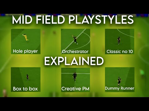 MIDFIELD PLAYSTYLES EXPLAINED || Learn how CMFs and AMFs play off the ball ||