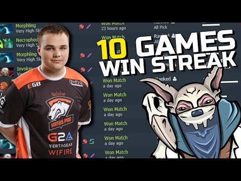 No[o]ne 10 Winning Streak - BEST Solo Mid Player? Road to 10k MMR - Dota 2