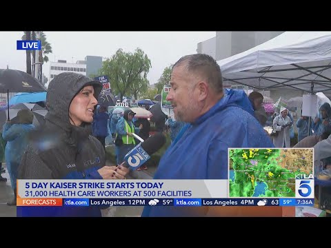 31,000 California Kaiser Permanente healthcare workers begin 5-day strike