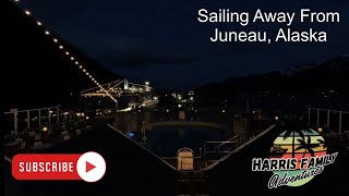 Beautiful Sail away from Juneau, Alaska on Holland America Eurodam