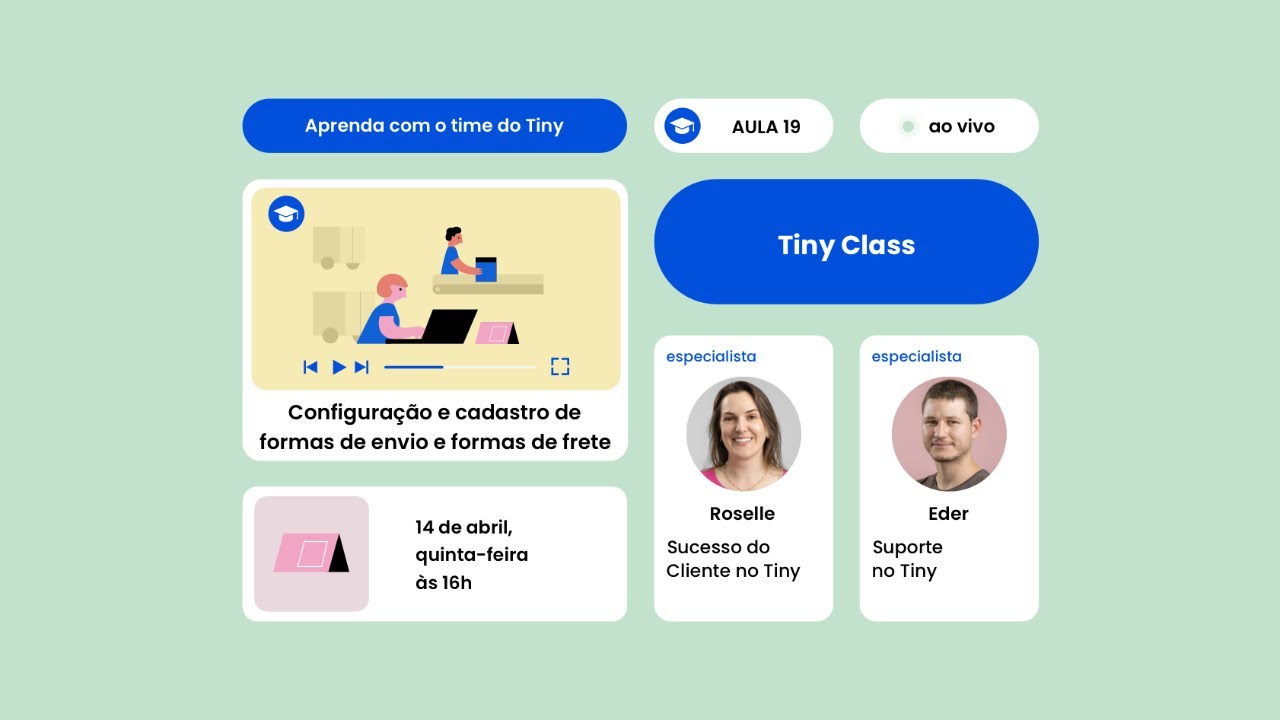 Tiny Class sobre Formas de envio e Formas de frete