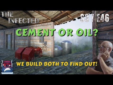 The Infected Gameplay S3/E45 "Cement or Oil?  We Build Both to Find Out!"