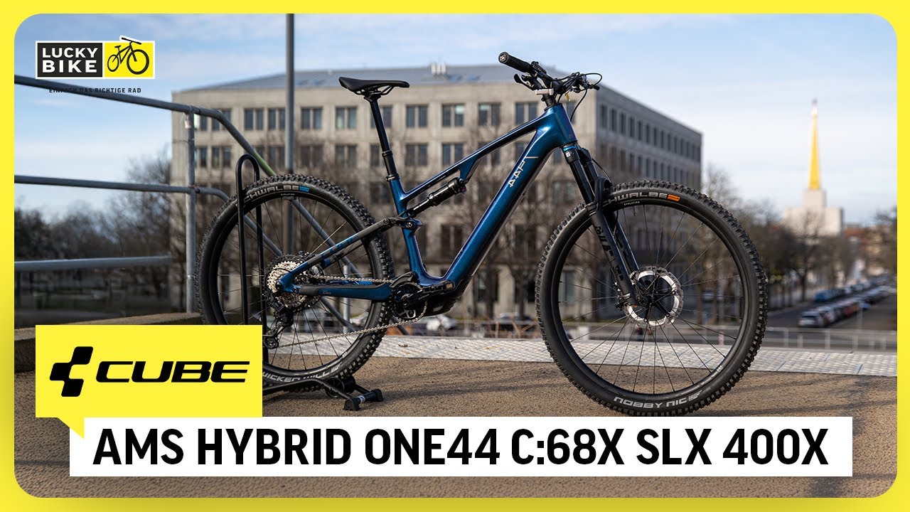 CUBE AMS HYBRID ONE44 C:68X SLX 400X REVIEW | Das Light-E-MTB für Trail-Abenteuer!