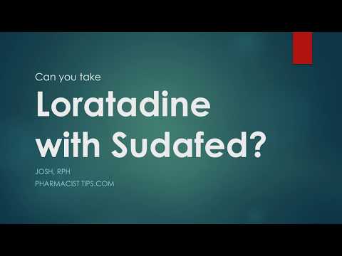Can you take loratadine with Sudafed