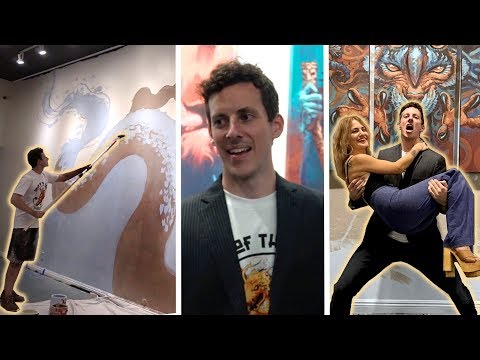 OPENING NIGHT of My First Solo Show! (nerve-racking)