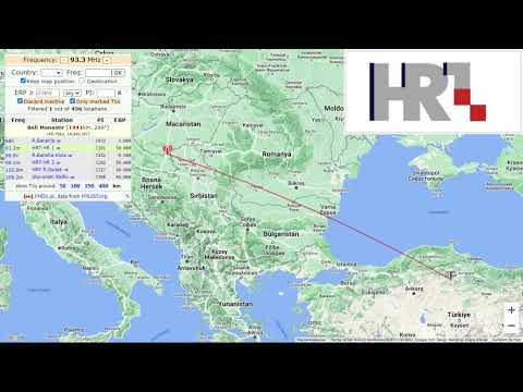(Sporadic-E) HRT-HR1 93,3 MHz From Beli Manastir/Croatia Received in Çorum/Turkey 22.06.2023