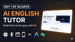 Day 1: Build an AI English Tutor Platform | Full-Stack SaaS with AI