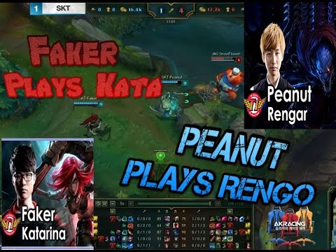 Peanut Plays Rengo and Faker's first kata in a competitive play Highlights l JAG vs SKT - LCK
