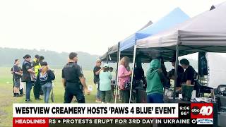Westview Creamery hosts Paws 4 Blue event
