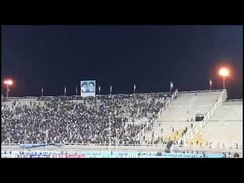Alghadir stadium, Ahvaz, repressive police attack spectators chanting anti regime slogans