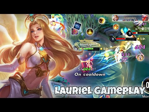 Lauriel Mid Lane Gameplay With Divine Grace Skin | Arena of Valor | Liên Quân mobile