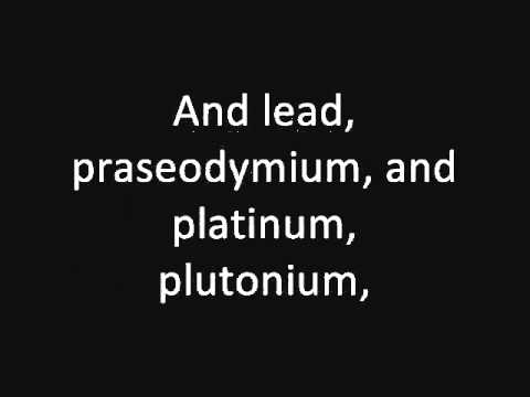 The Elements Song - Tom Lehrer