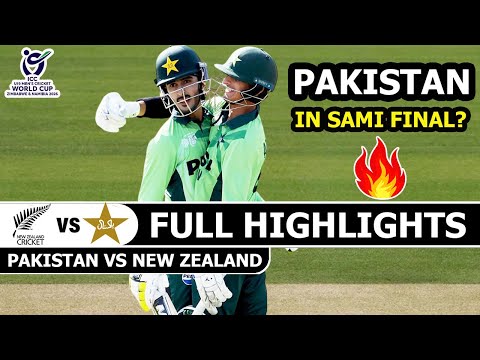 Pakistan Vs New Zealand U19 ICC Cricket World Cup 29th Match Full Highlights 2026 | Pak VS Nz