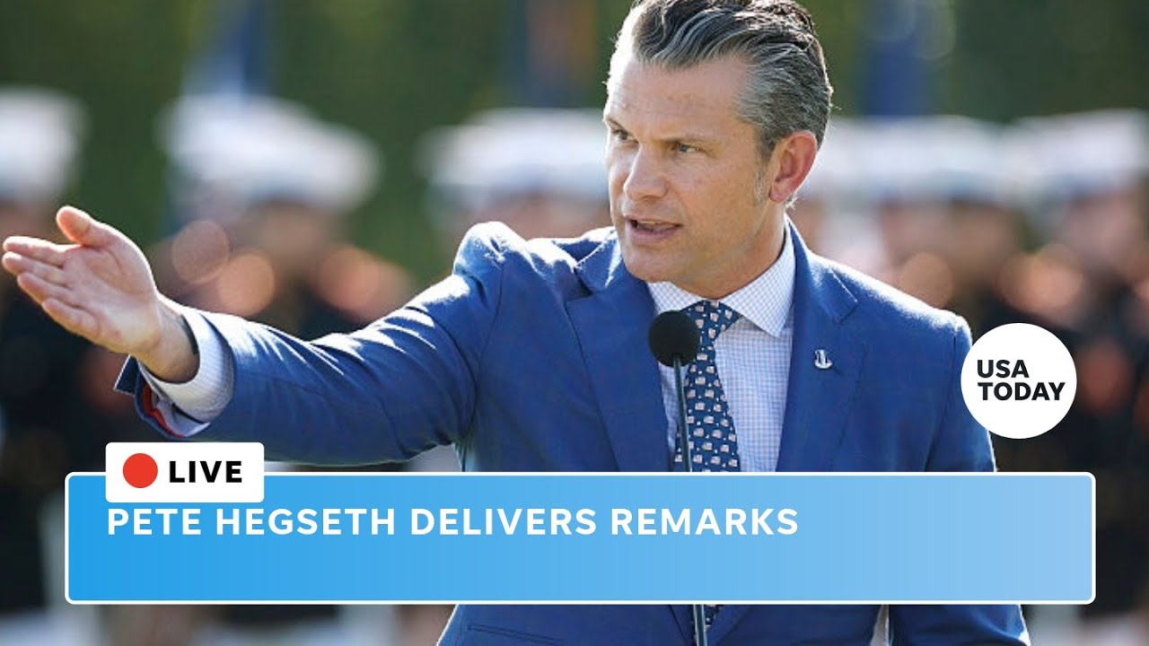 Sec. Pete Hegseth delivers remarks at Redstone Arsenal in Huntsville, Alabama