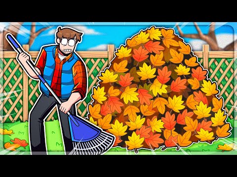 The most satisfying leaf raking game
